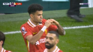 هدف ليفربول الاول في مرمي توتنهام بالدوري الانجليزي