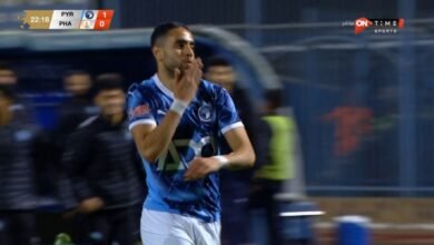 هدف محمد الشيبي الرائع في مرمي فاركو بالدوري المصري